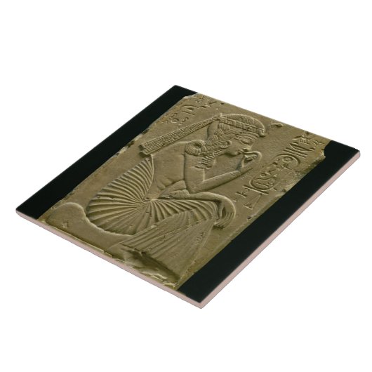 Ramesses II (1279-1213 BC) als kind, Nieuw Koninkr Tegeltje (Zijkant)