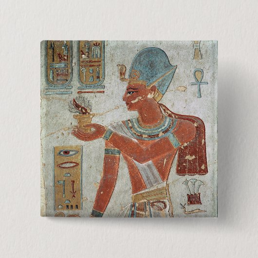 Ramesses II: Gepromoveerd voor oorlog Vierkante Button 5,1 Cm (Voorkant)