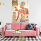 Ramesses III in gevechtsjurk Canvas Afdruk (Insitu (Woonkamer))