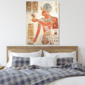 Ramesses III in gevechtsjurk Canvas Afdruk (Insitu (Slaapkamer))