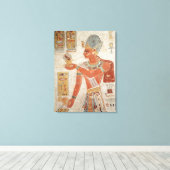 Ramesses III in gevechtsjurk Canvas Afdruk (Insitu (Houten vloer))