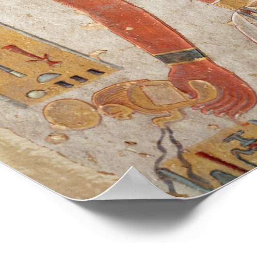 Ramesses III in gevechtsjurk Poster (Hoek)