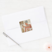 Ramesses III in gevechtsjurk Vierkante Sticker (Envelop)