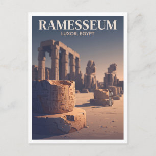Ramesseum Luxor Egypte Cadeau Briefkaart