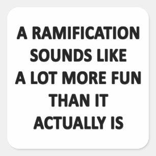Ramificatie Vierkante Sticker