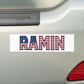 Ramin Name Vorname USA Aufkleber Sticker Auto (Op auto)