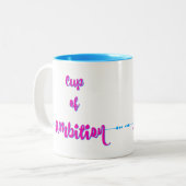 Raming - Roze Tweekleurige Koffiemok (Voorkant links)