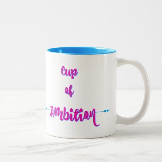 Raming - Roze Tweekleurige Koffiemok (Rechts)