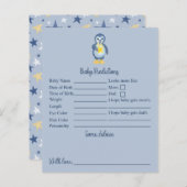 RAMINGEN EN ADVIES VAN HET Baby shower Star Pengui (Voorkant / Achterkant)