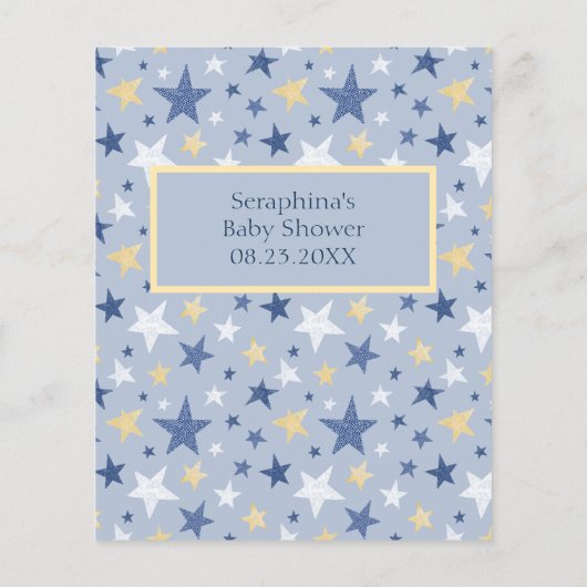 RAMINGEN EN ADVIES VAN HET Baby shower Star Pengui (Achterkant)