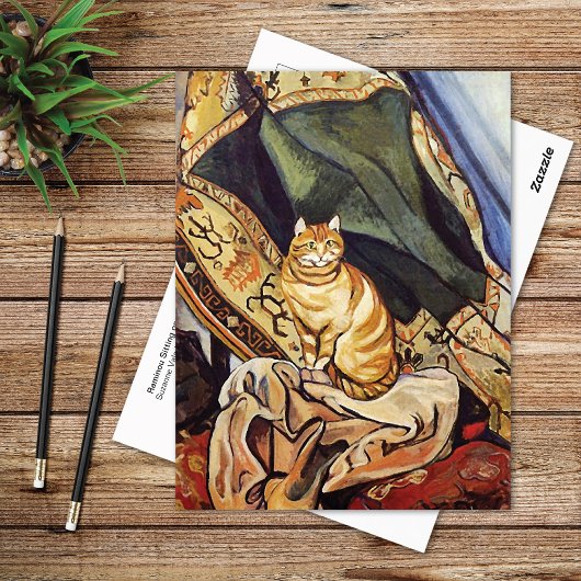 Raminou Kattendoek Suzanne Valadon Briefkaart