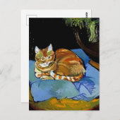 “Raminou on a Blue Blanket” by Suzanne Valadon Briefkaart (Voorkant / Achterkant)