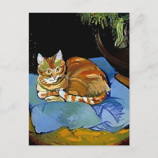 “Raminou on a Blue Blanket” by Suzanne Valadon Briefkaart (Voorkant)
