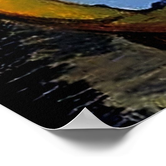 "Raminou on a Blue Blanket" van Suzanne Valadon Poster (Hoek)