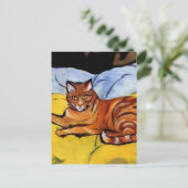 “Raminou on a Yellow Blanket’ by Suzanne Valadon Briefkaart (Staand voorkant)