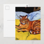 “Raminou on a Yellow Blanket’ by Suzanne Valadon Briefkaart (Voorkant / Achterkant)