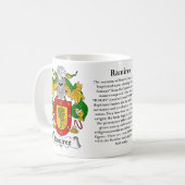 Ramirez, de oorsprong, de betekenis en de crest koffiemok (Voorkant links)