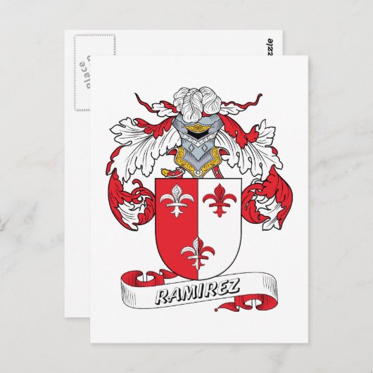 Ramirez Family Crest Briefkaart (Voorkant / Achterkant)