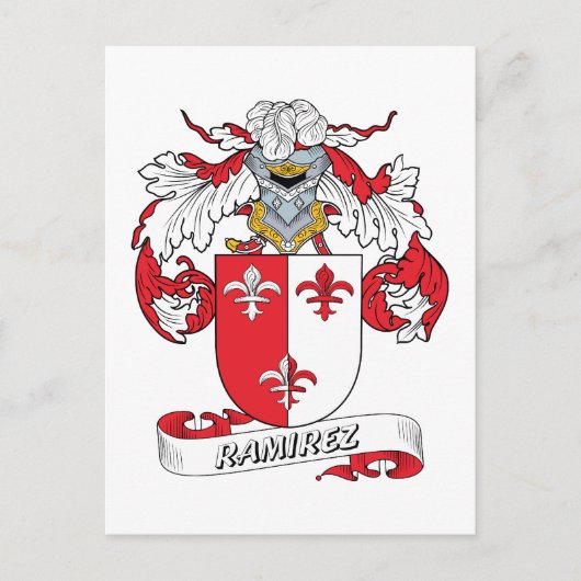 Ramirez Family Crest Briefkaart (Voorkant)