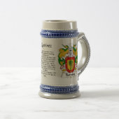 Ramirez Family Crest Stein Bierpul (Voorkant rechts)