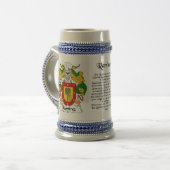 Ramirez Family Crest Stein Bierpul (Voorkant links)