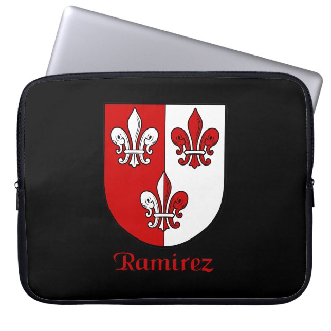 Ramirez Family Shield Electronics Bag Laptop Sleeve (Voorkant)