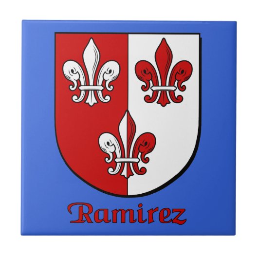 Ramirez Family Shield Tegeltje (Voorkant)