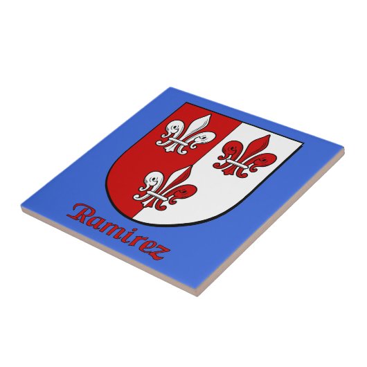 Ramirez Family Shield Tegeltje (Zijkant)