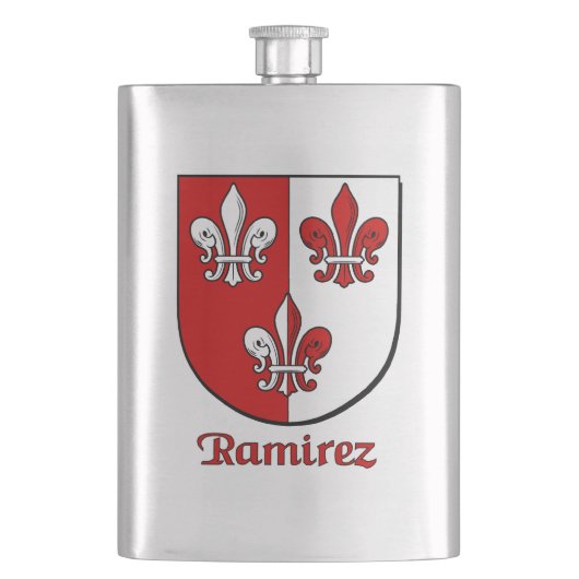 Ramirez Heraldic Shield Heupfles (Voorkant)