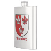 Ramirez Heraldic Shield Heupfles (Links)