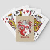Ramirez Heraldic Shield met Mantling Speelkaarten (Achterkant)