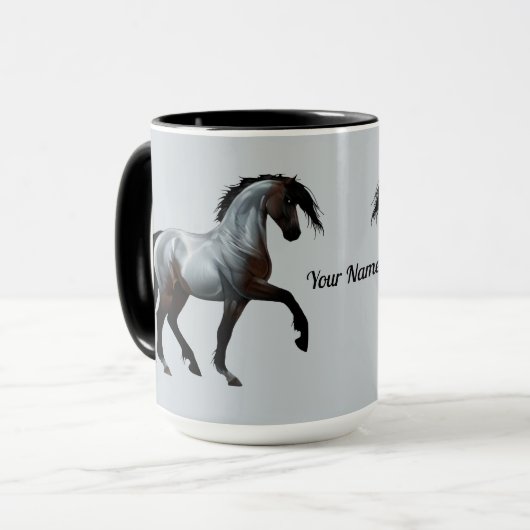 Ramirez - spanisches Pferd, laufend -  Mok (Voorkant links)