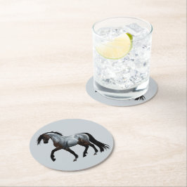 Ramirez - spanisches Pferd, laufend -  Ronde Kartonnen Onderzetter