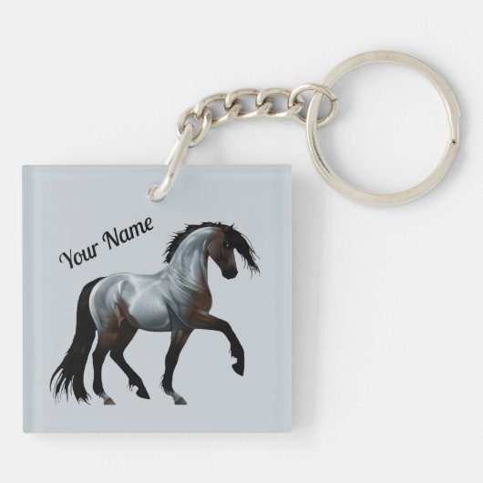 Ramirez - spanisches Pferd, laufend - Sleutelhanger (Achterkant)