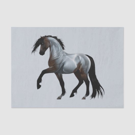 Ramirez - spanisches Pferd, laufend -  Tissuepapier (Voorkant)