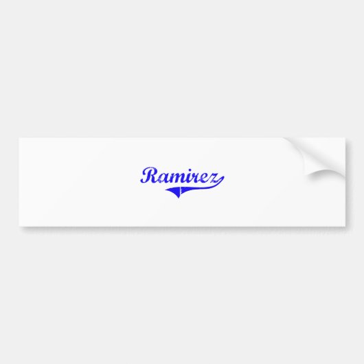 Ramirez Surname Classic Style Bumpersticker (Voorkant)