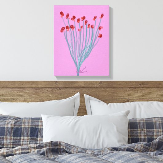 Ramito de flores canvas afdruk (Insitu (Slaapkamer))