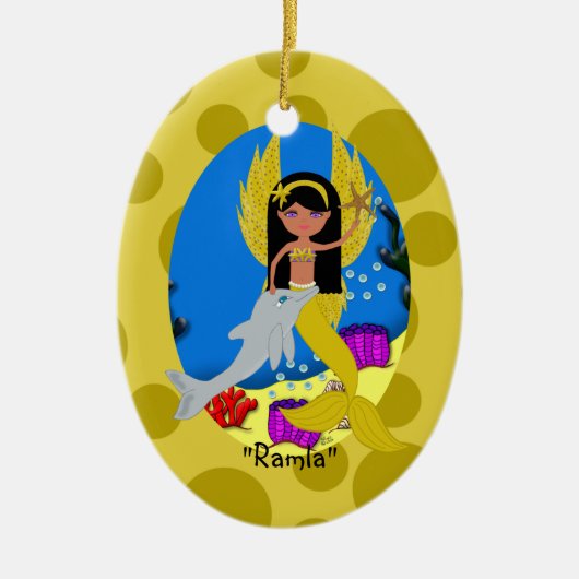 Ramla Gold Merfaery Ornament (Voorkant)