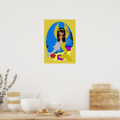 Ramla the Golden Merfaery and Dolphin Poster (Keuken)