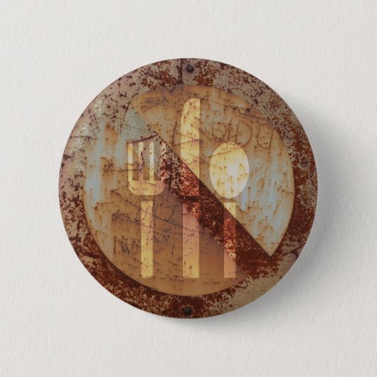 Rammadan eet geen moslimknop ronde button 5,7 cm (Voorkant)