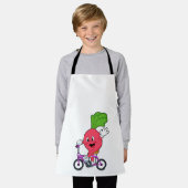 Rammenas met Fiets Schort (Gedragen)