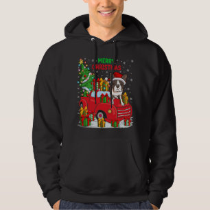 Rammenboom Red Truck Lighting Boston Terrier Dog C Hoodie