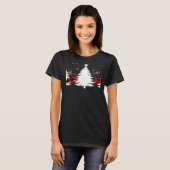 Rammenboom Rode Buffalo met als rendierlijk kerstm T-shirt (Voorkant volledig)