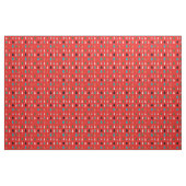 Rammenpatroon modern traditioneel rood blauw stof (Yard (91,4 cm))