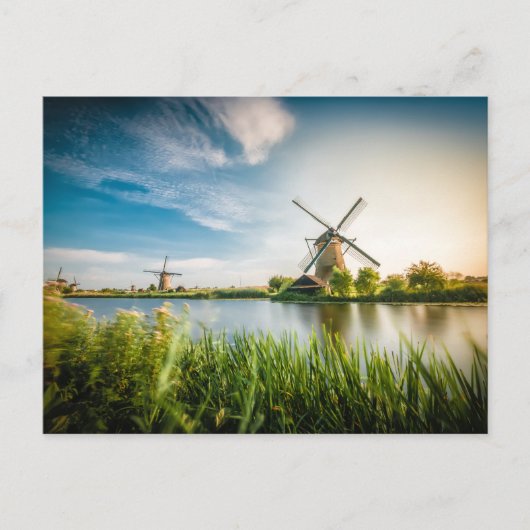 Rammolen op het meer van Rotterdam, Holland Briefkaart (Voorkant)