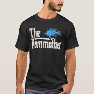 Rammother Elektrische Blauwe Ram Cichlid Vis Keepe T-shirt
