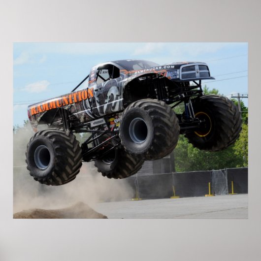 Rammunitiemonster Truck Print (Voorkant)