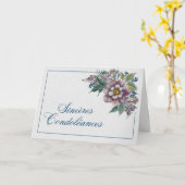 Ramo de Peonías Malvas Tarjeta de Condolencias Kaart (Gele Bloem)