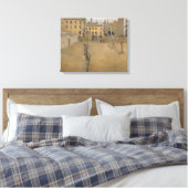 Ramon Casas-Courtyard van de oude gevangenis van B Canvas Afdruk (Insitu (Slaapkamer))
