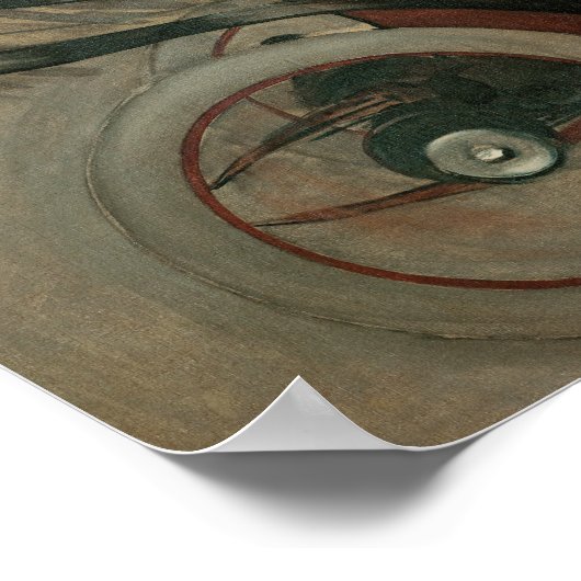 Ramon Casas - Ramon Casas en Pere Romeu Poster (Hoek)